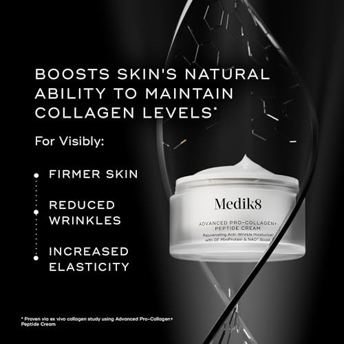 Medik8 Advanced Procollagenplus Peptide Cream Antiwrinkle Moisturizer 1.6 Oznadplus To Support Skin Longevity Peptides To Help With Wrinkles Moisturizes Dry Skin Suitable For Daily Use