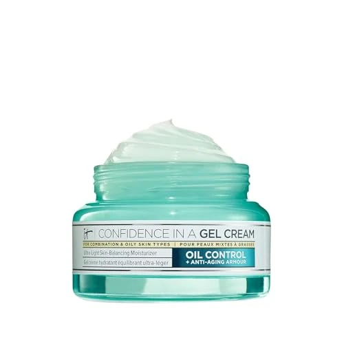 It Cosmetics Confidence In A Gel Cream Oilfree Facial Moisturizerskin Balancing Face Cream For Combination Oily Skin Reduces Shine plus Oil Improves Large Pores plus Texture Noncomedogenic