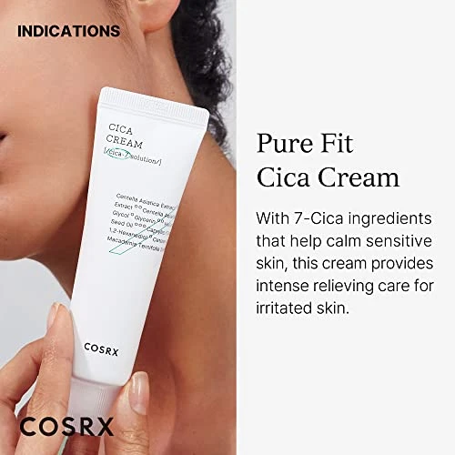 Cosrx Pure Fit Cica Cream centella Asiatica Face Moisturizer Recommended For Acneprone Skin Reduce Rednessnot Tested On Animals Korean Skincare 50Ml 1.69 Fl.Oz