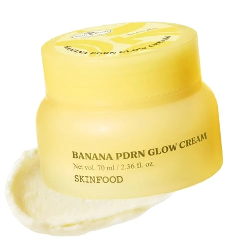Skinfood 1957 Skinfood Banana Pdrn Glow Cream Hydrating And Firming Vegan Pdrn Moisturizer Lightweight Custard Texture For Radiant Skin And Makeup Prep Korean Skincare 70 Ml 2.36 Fl Oz