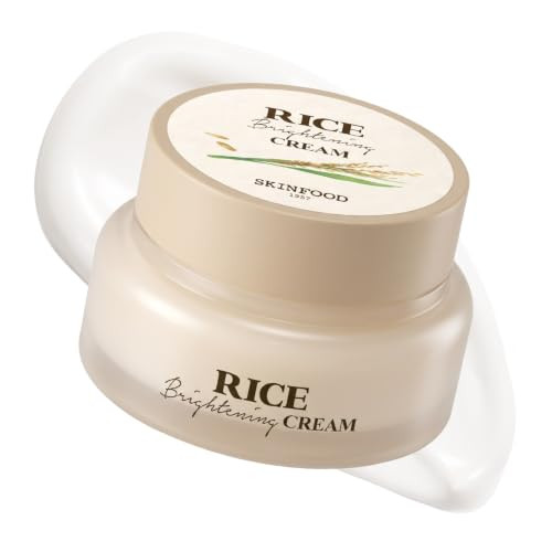 Skinfood 1957 Skinfood Rice Brightening Cream Korean Face Moisturizer With 48 Hours Fermented Rice Water Korean Skin Care Rice Moisturizer For Natural Glow Skin Nourishing Vegan 60Ml 2Fl.Oz.