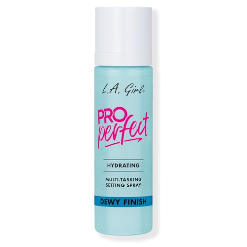 L.A. Girl Cosmetics Pro Perfect Setting Spray Dewy Finish Alcoholfree Birch Sap plus Water Base Micro Mist Formula Hydrating Poreblurring Fragrancefree Gfs300
