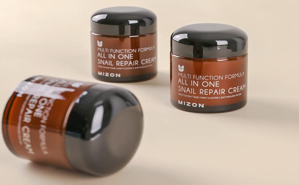 Mizon Bundle All In One Snail Face Mositurizer plus Snail Ampoule For Wrinkle Care And Deep Hydration