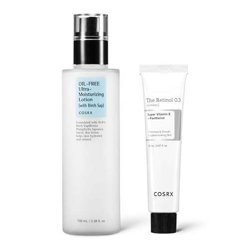 Cosrx Oilfree Revitalizing Duo Oil Lotion With Birch Sap plus Retinol 0.3% Cream