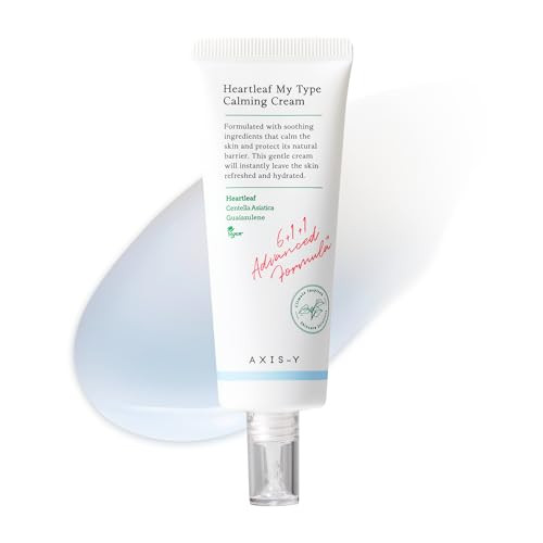 AxisY Axisy Heartleaf My Type Calming Cream Soothing Redness Relief And Long Lasting Moisture Dewy Skin Daily Face Lotion Vegan Korean Skin Care Moisturizer Face Cream 2.02 Fl. Oz.