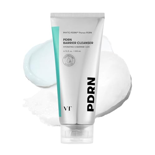 Vt Cosmetics Pdrn Barrier Cleanser Gentle Ph Balanced Facial Cleanser With Pdrn Ceramides And Panthenol Hydrating Micro Foam Face Wash For Sensitive Deep Cleansing Without Dryness 6.76 Fl.Oz
