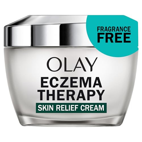 Olay Sensitive Eczema Therapy Face Moisturizer Skin Relief Cream Fragrancefree Skin Care Treatment With Colloidal Oatmeal 1.7 Fl Oz