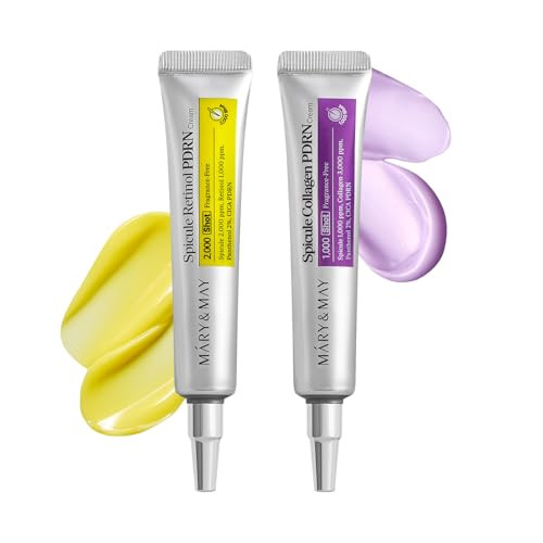 MaryandMay Maryandmay Spicule Duo Set Collagen And Retinol Pdrn Creamantiaging Firming Plumping Pore Carekorean Skincare2X15G