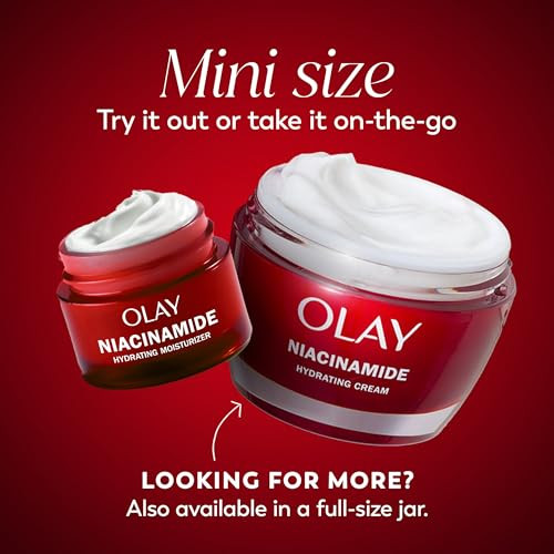 Olay Regenerist Niacinamide plus Peptide 24 Hydrating Face Moisturizer With Vitamin B3 For Stronger Skin Barrier Travel 0.5 Oz