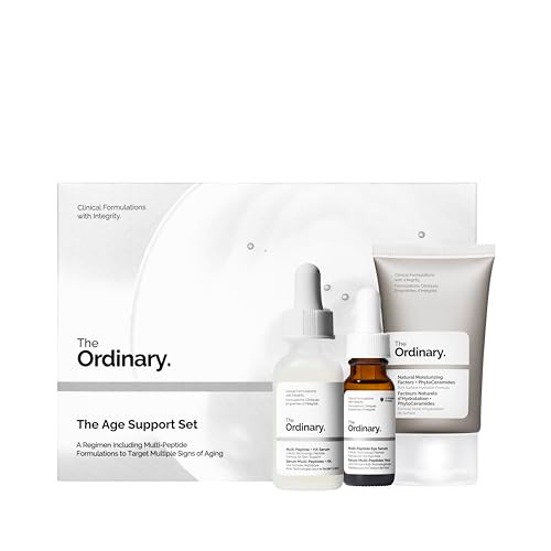 The Ordinary Age Support Set 3Step Antiaging Skin Regimen With Multipeptide plus Ha Multipeptide Eye Serum And Natural Moisturizing Factors plus Phytoceramidesskincare Set