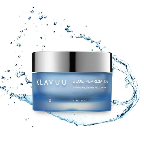 Klavuu Blue Pearlsation Marine Aqua Enriched Cream Apple Water 1.69Ozskindouble Layer Pearl Extract And Squalane Hyaluronate Barrier Care 9Free Formula Sensitive Skin Deep Hydration