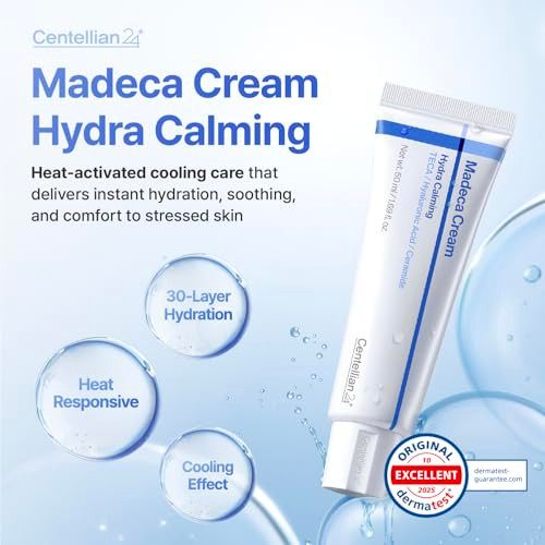Centellian 24 Madeca Cream Hydra Calming Oily Skin Moisturizercooling Formula With Teca And Liposomes For Hydration Sebum Control And Barrier Support Acneprone Complexions 1.69 Fl Oz