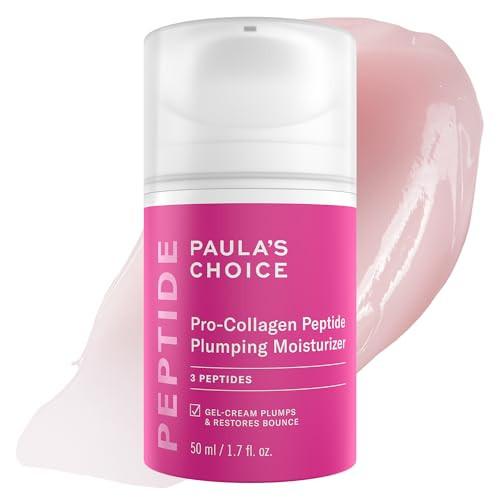 PaulaS Choice Paulas Choice Procollagen Peptide Plumping Face Moisturizer Daily Gel Face Cream For Deep Lightweight Hydration Wrinkles And Loss Of Firmness Fragrancefree 1.7 Fl Oz