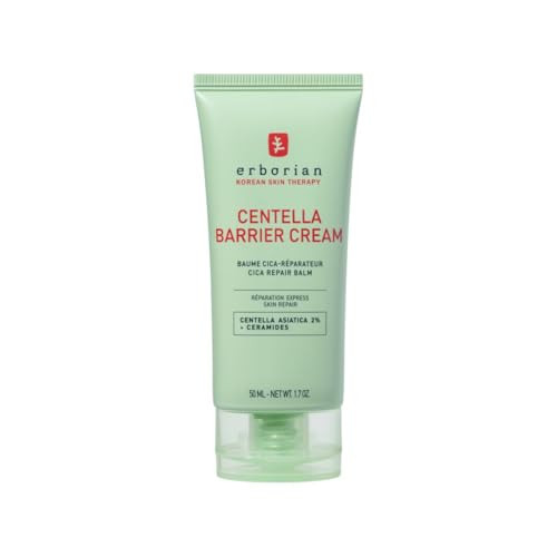 Erborian Centella Barrier Cream Recovery Balm For Dry And Sensitive Complexions Deep Ceramide Moisturizer Calms And Repairs Texture Korean Skincare