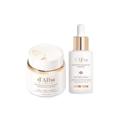 DAlba Piedmont Dalba Piedmont Volufiline Skincare Set Intensive Skin Elasticity Skincare Volufiline Grinding Cream plus Volufiline Ampoule 1.01 Fl Oz.