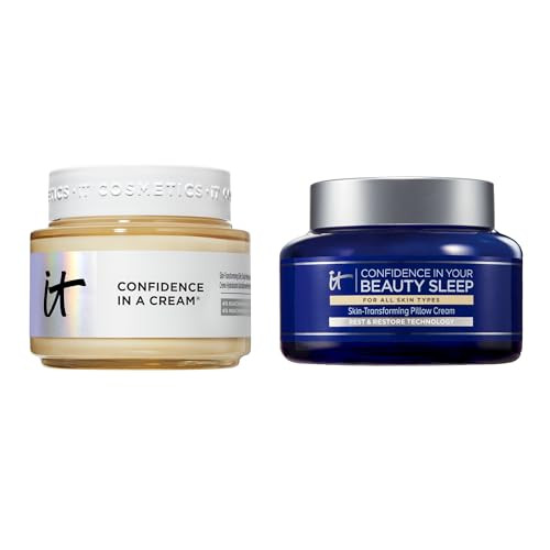 It Cosmetics Confidence In A Cream And Confidence In Your Beauty Sleep Cream Anti Aging Ceramides Face Moisturizer Skin Barrier Repairing Night Moisturizer 4 Fl Oz 4 Fl Oz