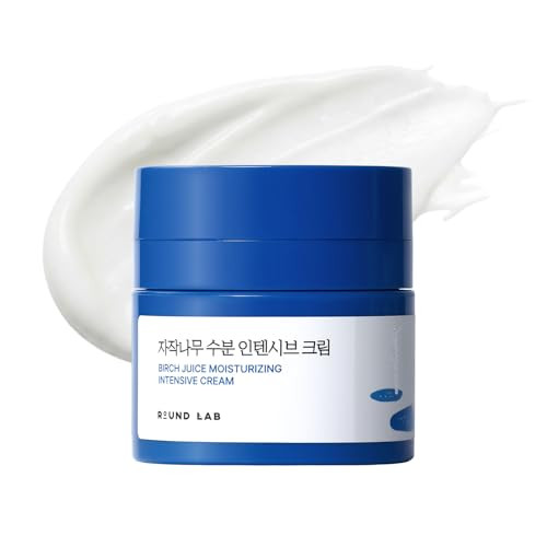 Round Lab Birch Juice Moisturizing Intensive Cream deep Hydration Face Cream Birch Sap And Hyaluronic Acid Moisture Barrier Care Rich But Nongreasy Texture Korean Skincare 1.69 Fl Oz