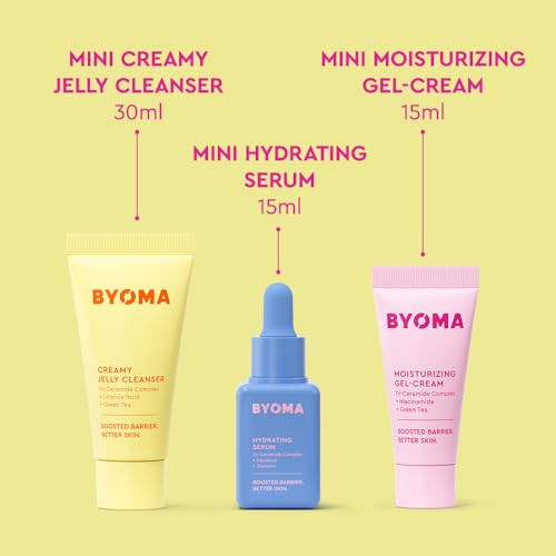 Byoma So Hydrated Set Jelly Cleanser Hydrating Serum Gel Cream