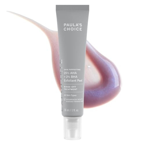 PaulaS Choice Paulas Choice Skin Perfecting 25% Aha plus 2% Bha Face Exfoliant Peel Facial Exfoliant Peel Rinse Off Treatment All Skin Types Fragrancefree 1 Oz