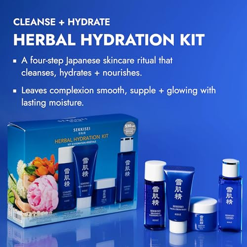 Sekkisei Herbal Hydration 4Step Kit To Cleanse And Hydrate