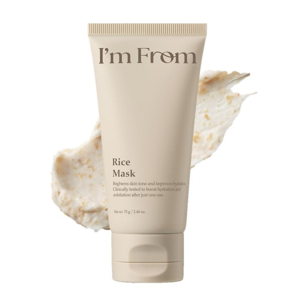 IM From Im From Rice Mask Soft Exfoliating Washoff Rice Mask anddewy Hydration Korean Skin Care 2.37Fl.Oz