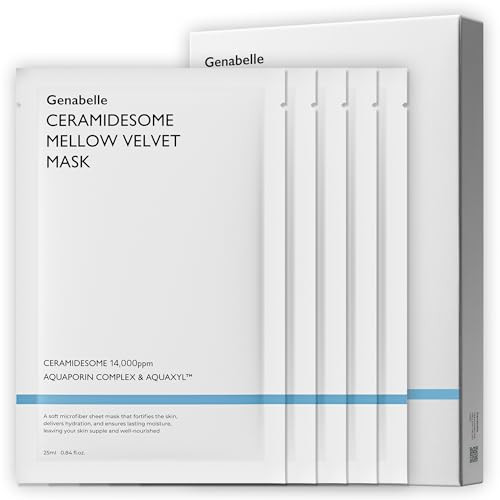 Genabelle Ceramidesome Mellow Velvet Mask 5Pcsdeep Moisturizing And Soothing Ceramide Vegan Formula For Sensitive Skin Korean Skincare