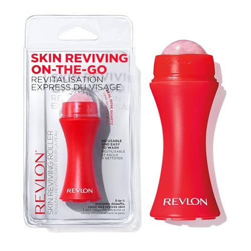 Revlon Skin Reviving Roller With Rose Quartz For Allday Facial Reviving And Brightening Compact And Reusable Gentle On Skin 1 Count