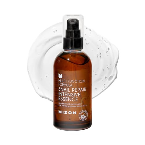 Mizon Snail Repair Intensive Essence snail Mucin Adenosine Hyaluronic Acid Centella Asiatica Improves Fine Lines Provides Deep Hydration 3.38 Fl Oz