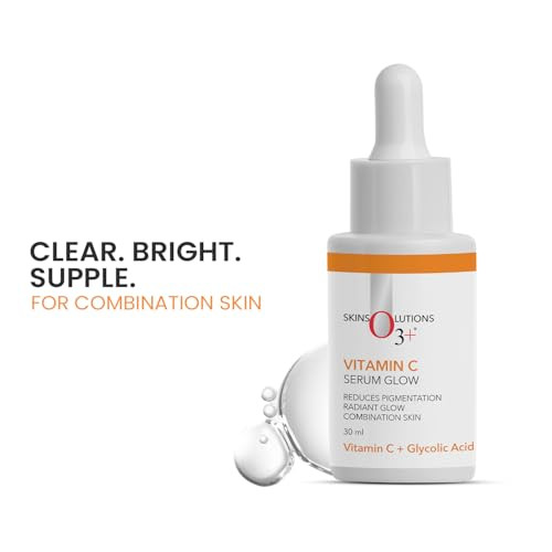 O3plus Vitamin C Face Serum Glow For Radiant Glowing Skinsuitable For Combination Skin 30Ml