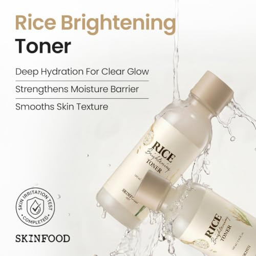 Skinfood 1957 Skinfood Rice Brightening Toner Korean Skincare Toner For Face With 48 Hours Fermented Rice Water For Healthy Glow Skin Pore Minimizing Hydrating Vegan 160Ml 5.4Fl.Oz.