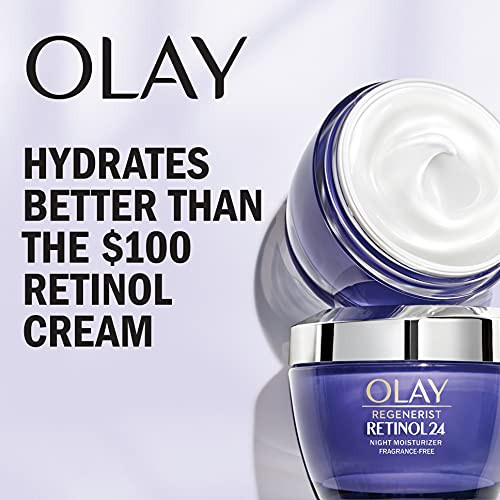 Olay Regenerist Retinol Face Serum Retinol 24 Night Face Serum plus Whip Face Moisturizer Travel Trial Size Set 1.3Oz