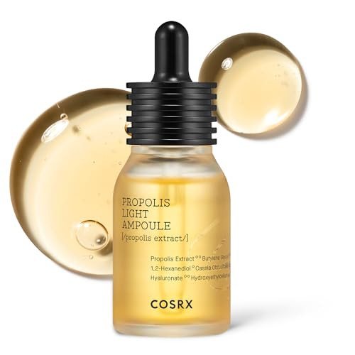 Cosrx Propolis Ampoule Glow Boosting Serum For Face With 73.5% Propolis Extract Hydrating Essence For Sensitive Skin Fine Lines Uneven Skintone Korean Skincare 1.01Fl.Oz 30Ml