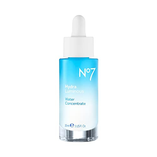 No7 Hydraluminous Water Concentrate Hyaluronic Acid Serum With Vitamin C plus Vitamin E Pure Hyaluronic Acid Dry Skin Hydrating Serum Facial Skin Care Products For All Skin Types 30Ml