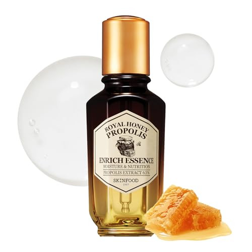 Skinfood 1957 Skinfood Royal Honey Propolis Enrich Essence 63% Black Bee Propolis And 10% Royal Jelly Extract Face Serum Propolis Serum For Skin 1.69 Fl. Oz. 50Ml