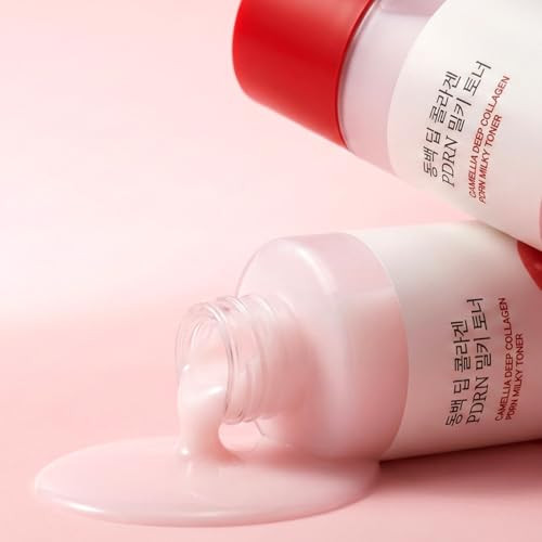 Round Lab Camellia Collagen Pdrn Milky Toner hydrating Elasticityboosting Skin Toner Low Molecular Collagen And Camellia Flower Extract Korean Skin Care 5.07 Fl Oz
