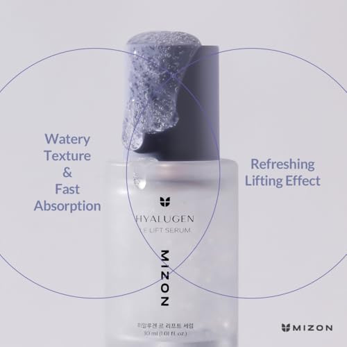 Mizon Hyalugen Le Lift Serum 1.01 Ozhyaluronic Acid Marine Collagen Fine Lines Treatment Lifting And Refreshing Korean Skincare