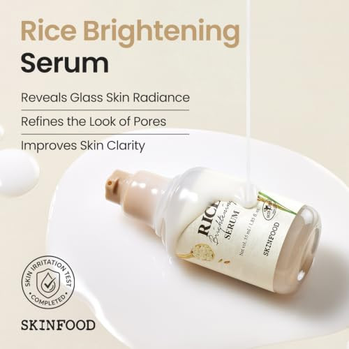 Skinfood 1957 Skinfood Rice Serum 48 Hours Fermented Rice Water Skincare Korean Serum For Face Korean Rice Skincare For Natural Glow Skin Pore Minimizer Rice Water Bright 55Ml 1.86Fl.Oz.
