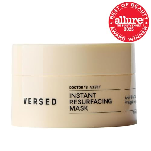 Versed Doctors Visit Instant Resurfacing Maskahabha Enzyme Mask 1.7 Ozpineapple And Papaya Enzymes Plus Lactic And Glycolic Acids Smooth Dull Uneven Skin And Minimize Look Of Pores With 2 Minutes