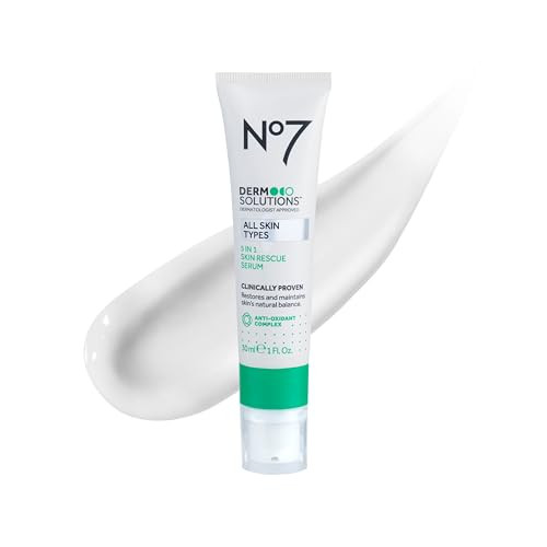 No7 Derm Solutions 5In1 Rescue Face Serum Vitamin C Serum Made With Antioxidants For Uneven Skin Tone Oiliness And Pores Helps To Reveal Visibly Healthy And Balancedlooking Skin 1 Fl Oz