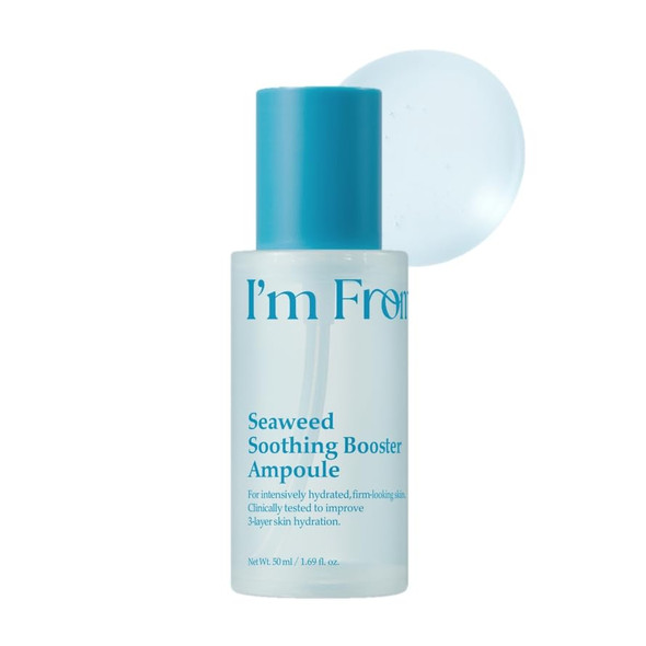 IM From IM From Seaweed Soothing Booster Ampoule Lightweight Hydrating Ampoule With Seaweed Extract And Plantbased Phyto Mucin Texture Calming Serum For Dry And Sensitive Skin Korean Skincare 1.69 Fl. Oz