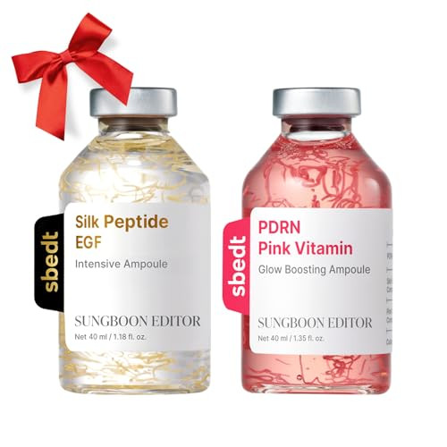 Sungboon Editor Collagen Peptide Pink Pdrn Glow Intensive Ampoule And Silk Peptide Egf Intensive Ampoule Gifts For Women 40Ml