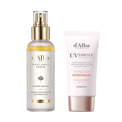 DAlba Piedmont Dalba Piedmont White Truffle First Spray Serum And Waterfull Toneup Sunscreen Broad Spectrum Spf 50plus Korean Skin Care All Skin Tones Vegan