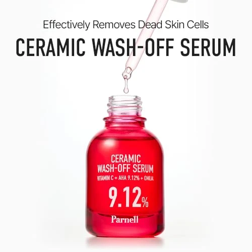 Parnell Aha 9.12% Omija Washoff Serum1Minute Face Exfoliation For Sebum Control And Smooth Texturepha Bha Lha Vitamin C Kcare 1.01 Fl Oz