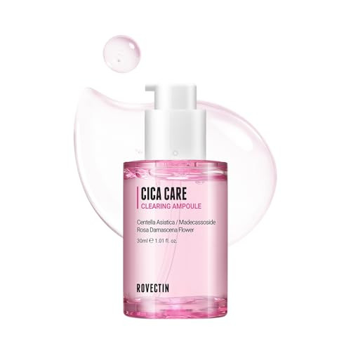 Rovectin Cica Care Clearing Ampoule For Soothing And Sensitive Care For Ance Blemish Redness With Calamine Centella Asiatica And Damask Rose 1 Fl. Oz 30Ml