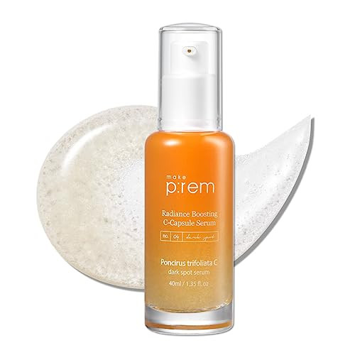 Makep:Rem Make Prem Poncirus Trifoliata C Dark Spot Serumskin Clearing Serumuneven Skin Tone Treatmentvitamin Serum C Face40Ml Make Prem 1.35 Fl.Oz.