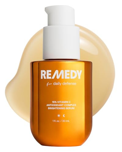 Remedy Science Remedy For Daily Defense 15% Vitamin C Complex Brightening Serumstabilized Vitamin C With Nextgen Antioxidants Ferulic Acid Ectoin Fragrance By Dermatologist Dr. Shah 1 Fl Oz