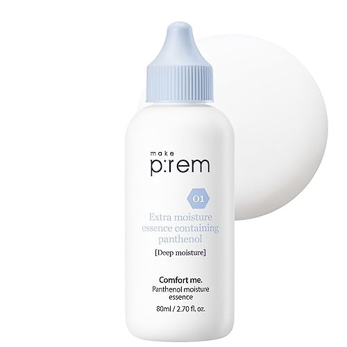 Makep:Rem Make Prem Comfort Me. Panthenol Moisture Essence Serum 80Mlskin Barrier Repair Serum Ewg Green Fragrancefree Korean Skin Care 2.70 Fl.Oz.