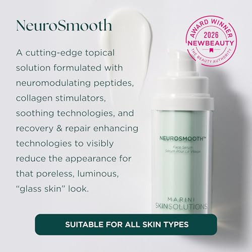 Jan Marini Skin Research Marini Skinsolutions Neurosmooth Neuromodulating Peptidepowered Face Serum For smooth Porelesslooking Skin Cruelty Made In The Usa 1 Fl Oz