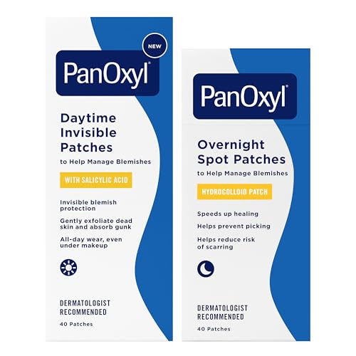 Panoxyl Ampm Pimple Patch Duo Daytime Invisible Salicylic Acid Care And Coverage Overnight Hydrocolloid Spot Protection Daytonight Blemish System 80 Total Patches Latexfree