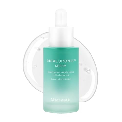 Mizon Cicaluronic Serum soothing Moisturizing Centella Asiatica Hyaluronic Acid Vegan Formula Korean Skincare 1.01 Fl Oz